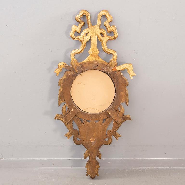 An mid 20th century wood mirror from Paoletti, Firenze Italy.