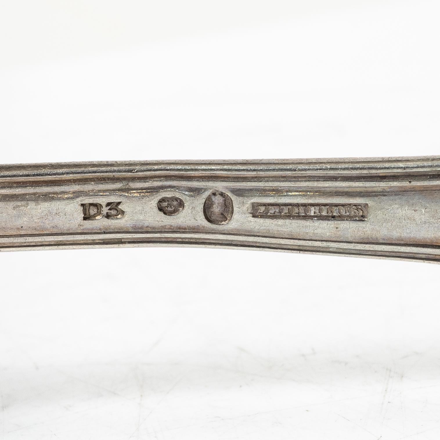 A collection of silver cutlery, various models, Petter Eneroth and Anders Lundqvist among others, 18th-20th century.