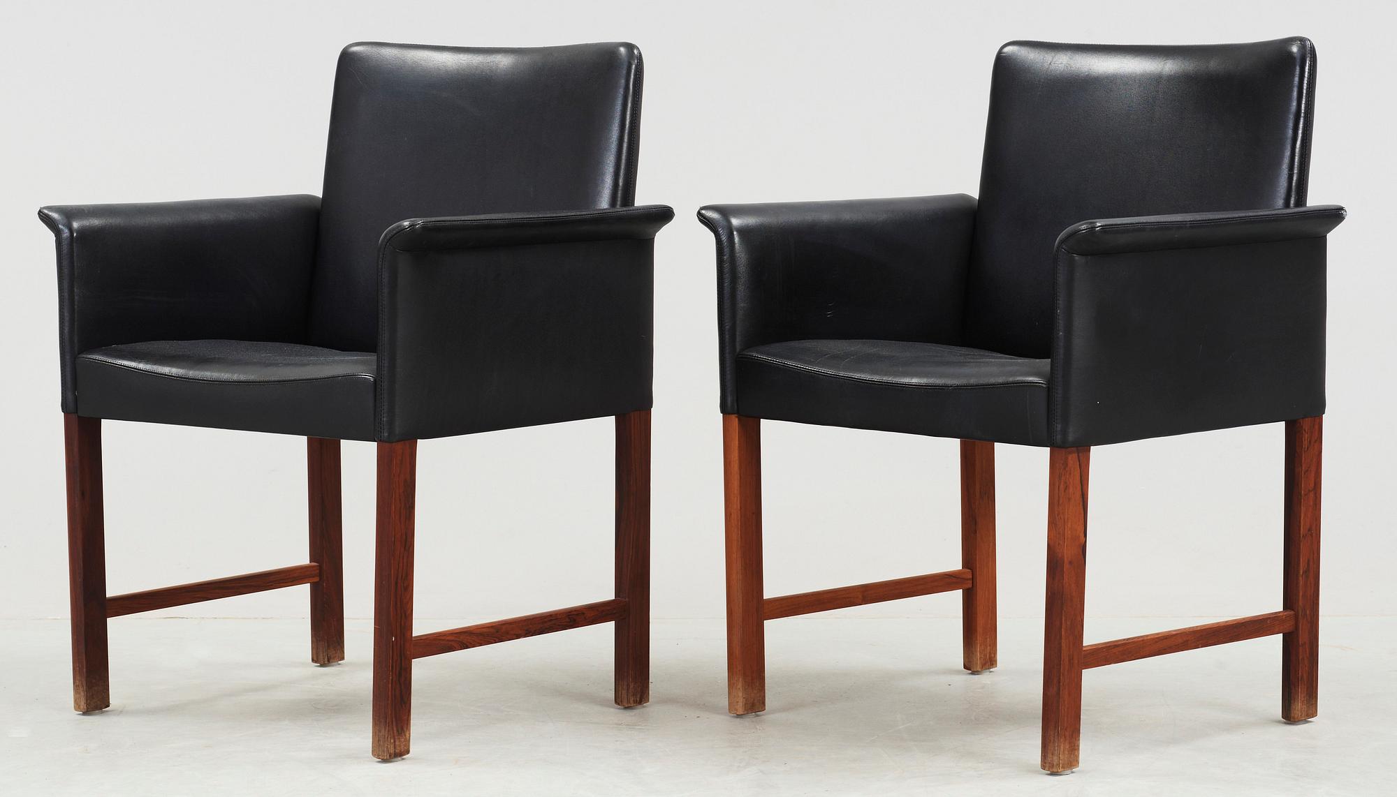 KARMSTOLAR, ett par, Hans Olsen, CS Möbler, 1960-tal.