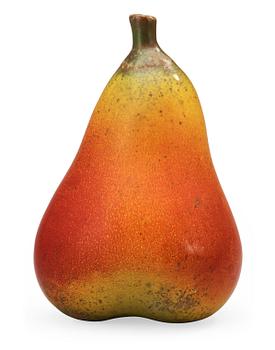 A Hans Hedberg faience pear, Biot, France.