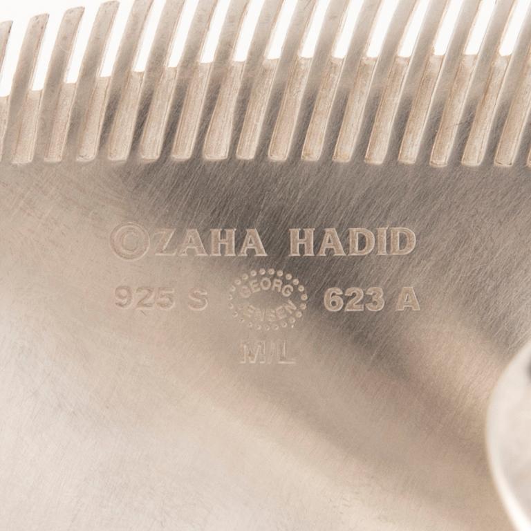 Zaha Hadid, bracelet "Lamellae Twisted Cuff", sterling silver, designed for Georg Jensen.