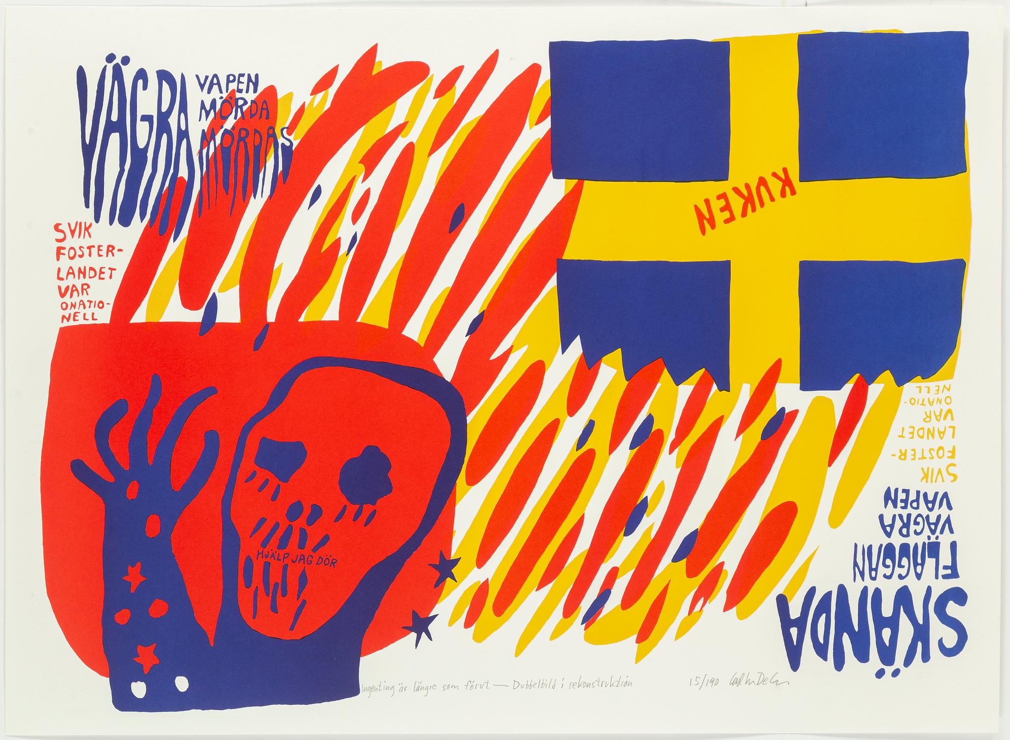CARL JOHAN DE GEER, silkscreen in colors, signed and numbered 15/190.