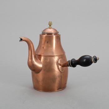 CHOKLADKANNA, koppar, 1800-talets början.