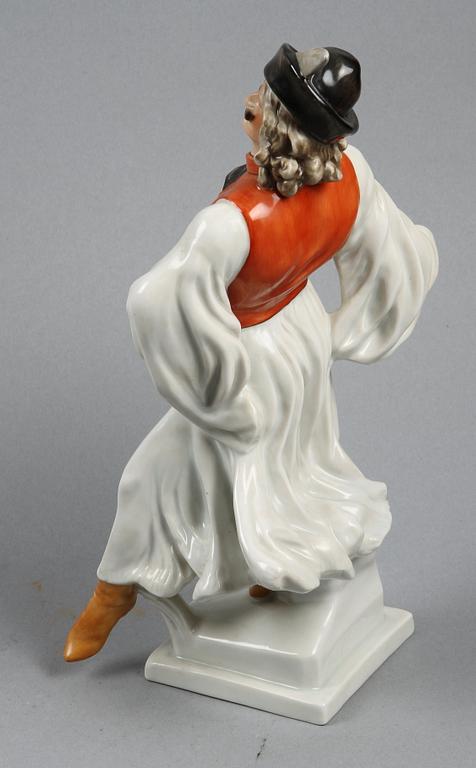 FIGURIN, porslin, Herend, 1900-tal.