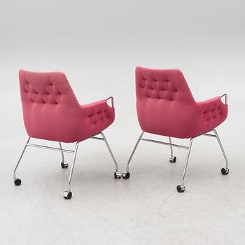 Bruno Mathsson, five "Milton" armchairs, late 20th century.