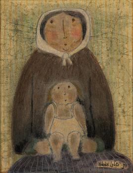 Nikolai Lehto, olja på pannå, signerad och daterad -74.