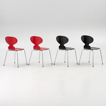 Arne Jacobsen, four 'the Ant chair", Fritz Hansen.