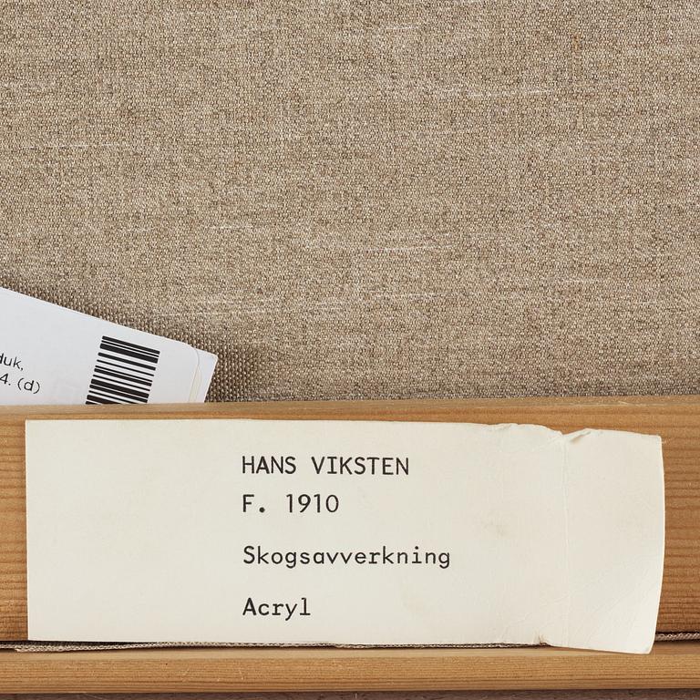 Hans Viksten, acrylic on canvas, signed and dated -74.