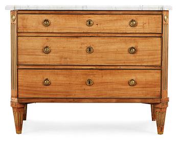 624. A late Gustavian writing commod by L. Almgren dated 1790.