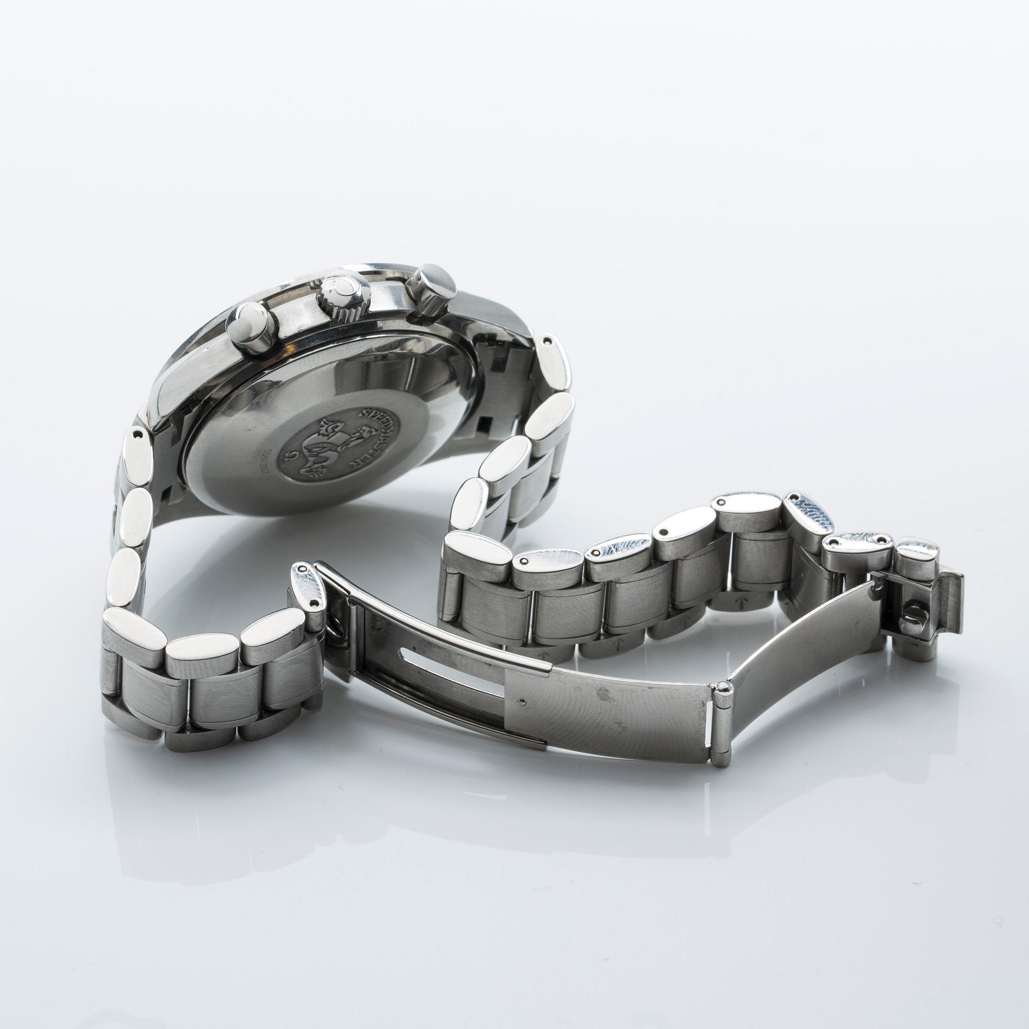 OMEGA, Speedmaster, Day-Date, Mark 40, "Tachymetre", chronograph, wristwatch, 39 mm,