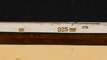 CIGARETTETUI, silver, Frankrike, svenska importstämplar. Vikt ca 148 g.