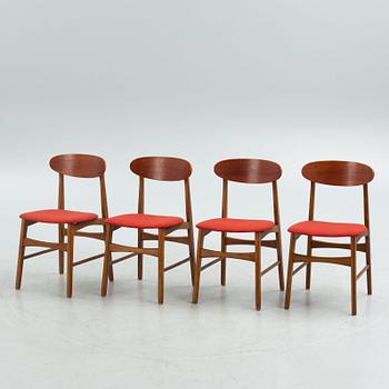 A set of four chairs, 1950's/60's.