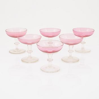 Champagnekupor, 6 st, 1900-tales första hälft.