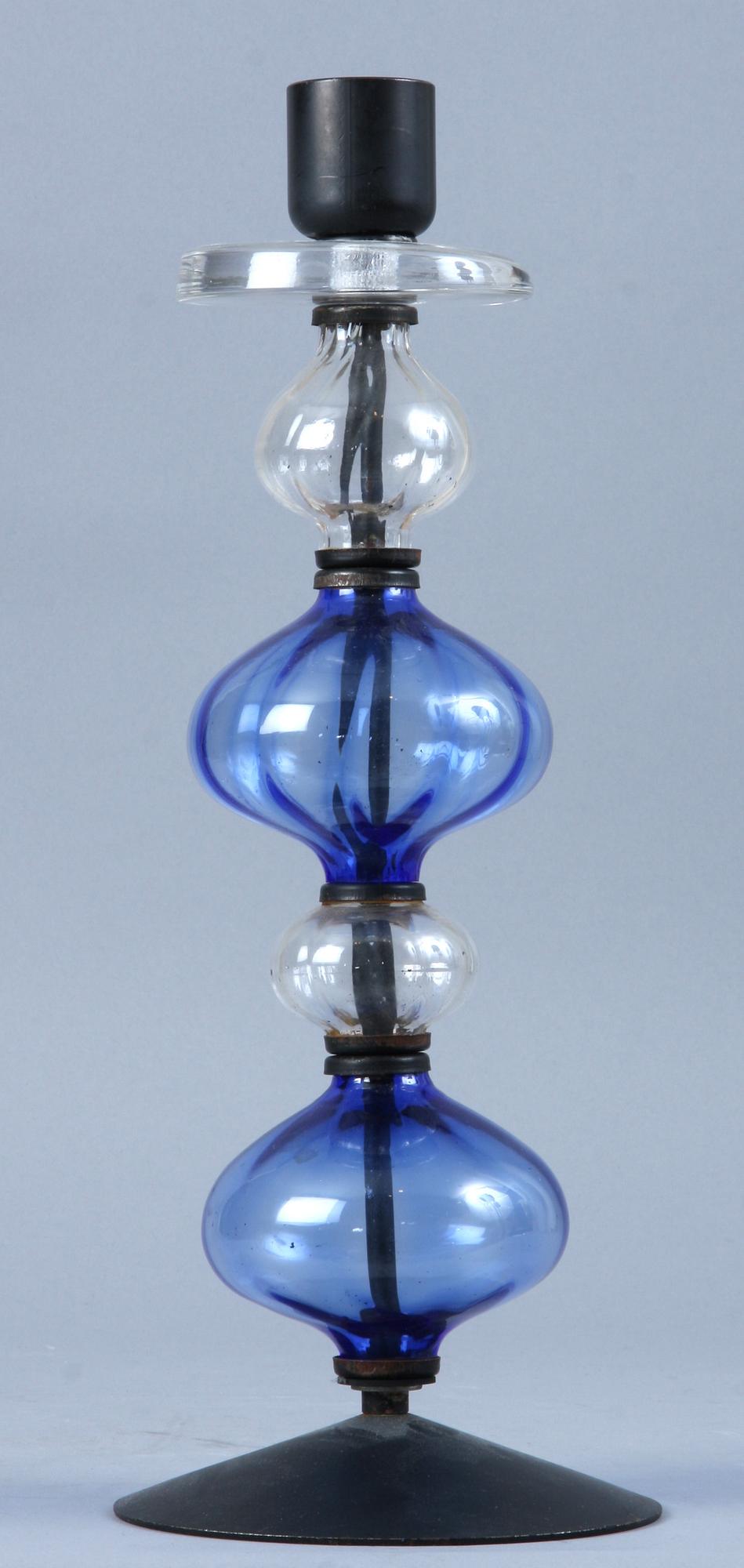LJUSSTAKE, gjutjärn samt glas, Erik Höglund, Boda.