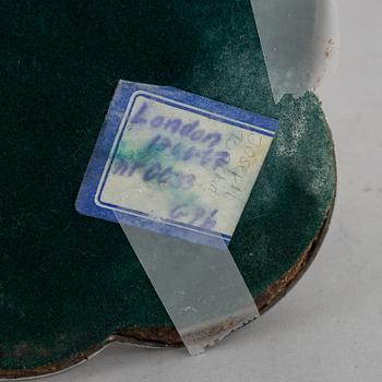 A pair of English 18th century silver candlesticks, marked JB, London 1766.