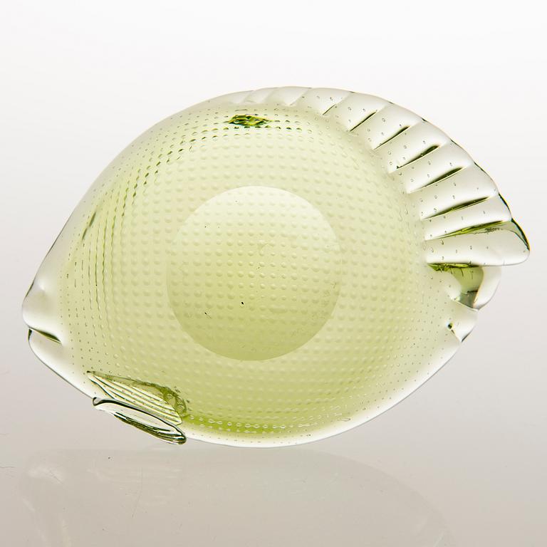 TAPIO WIRKKALA, A Kala (Fish) Ashtray, signed Tapio Wirkkala Iittala.