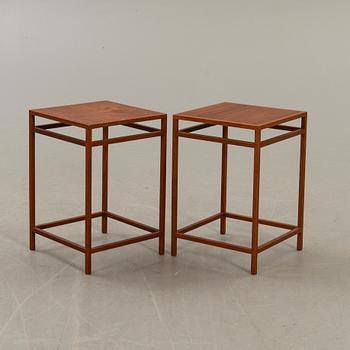 Two 1950:s small tables by Aksel Bender Madsen & Ejner Larsen for cabinetmaker Willy Beck, Denmark.