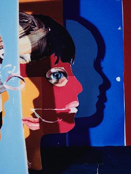 Daniel Gordon, "Portrait in Ruby and Blue, 2012".