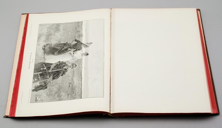 BOK, Moderne Kunst in Meister-Holzschnitten, band VII, Förlag Richard Bong, Berlin, omkring år 1900.