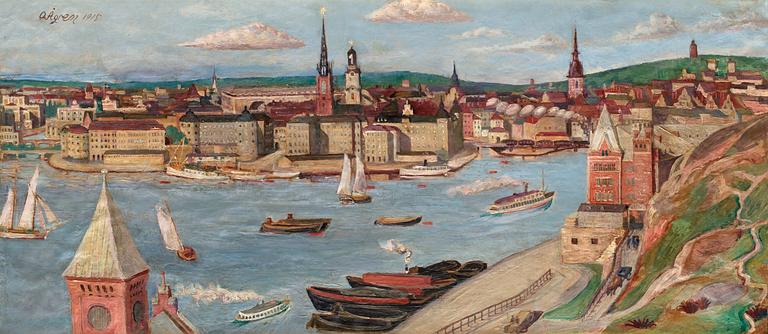 Olof Ågren, Utsikt från Söder mot Riddarholmen.