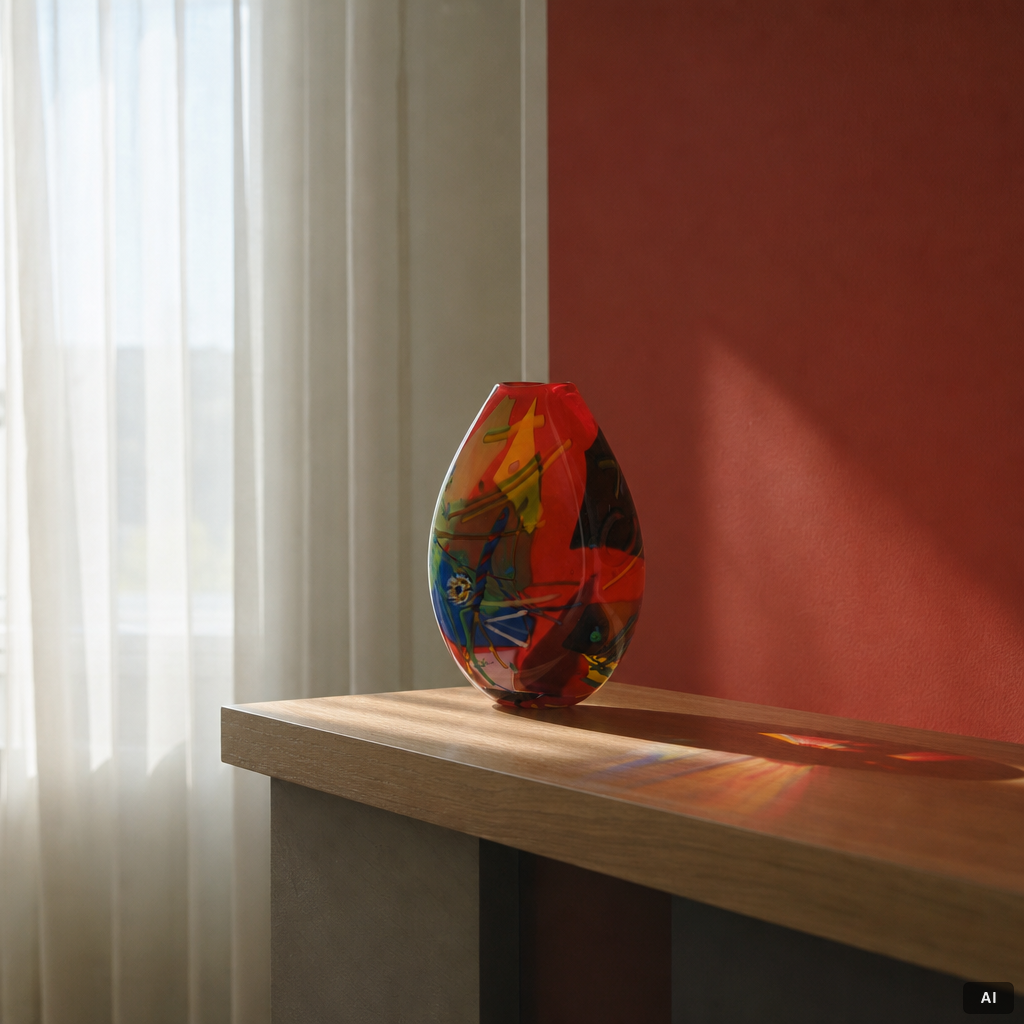 Jan-Erik Ritzman, a glass vase, Transjö, Sweden.