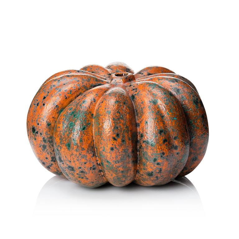 Hans Hedberg, a faience sculpture of a pumpkin, Biot, France.