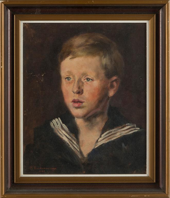 Hugo Backmansson, Porträtt av en pojke.