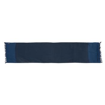 339. HERMÈS, a dark blue silk and wool stole.