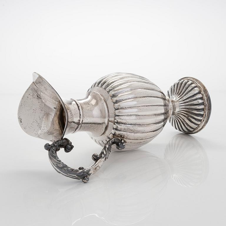 A Spanish silver ewer, 20th century.