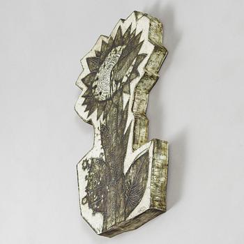 Rut Bryk, a stoneware wall relief, signed BRYK.