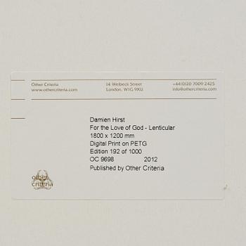 Damien Hirst, For the love of God (Lenticular).
