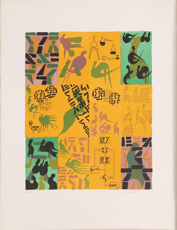 Folder with graphic prints by various artists "Les Hypergraphies".