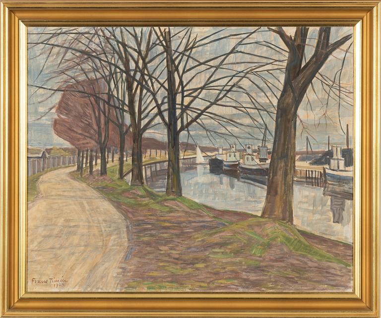 Frans Timén, oil on canvas, signed and dated 1940.