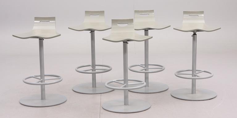 BARSTOLAR, 5 delar, "Puma", Mattias Ljunggren, Komplot Design för Källemo.