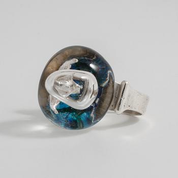 BJÖRN WECKSTRÖM, Lapponia, 1972, ring med akryl, "Mannen i Kosmos".