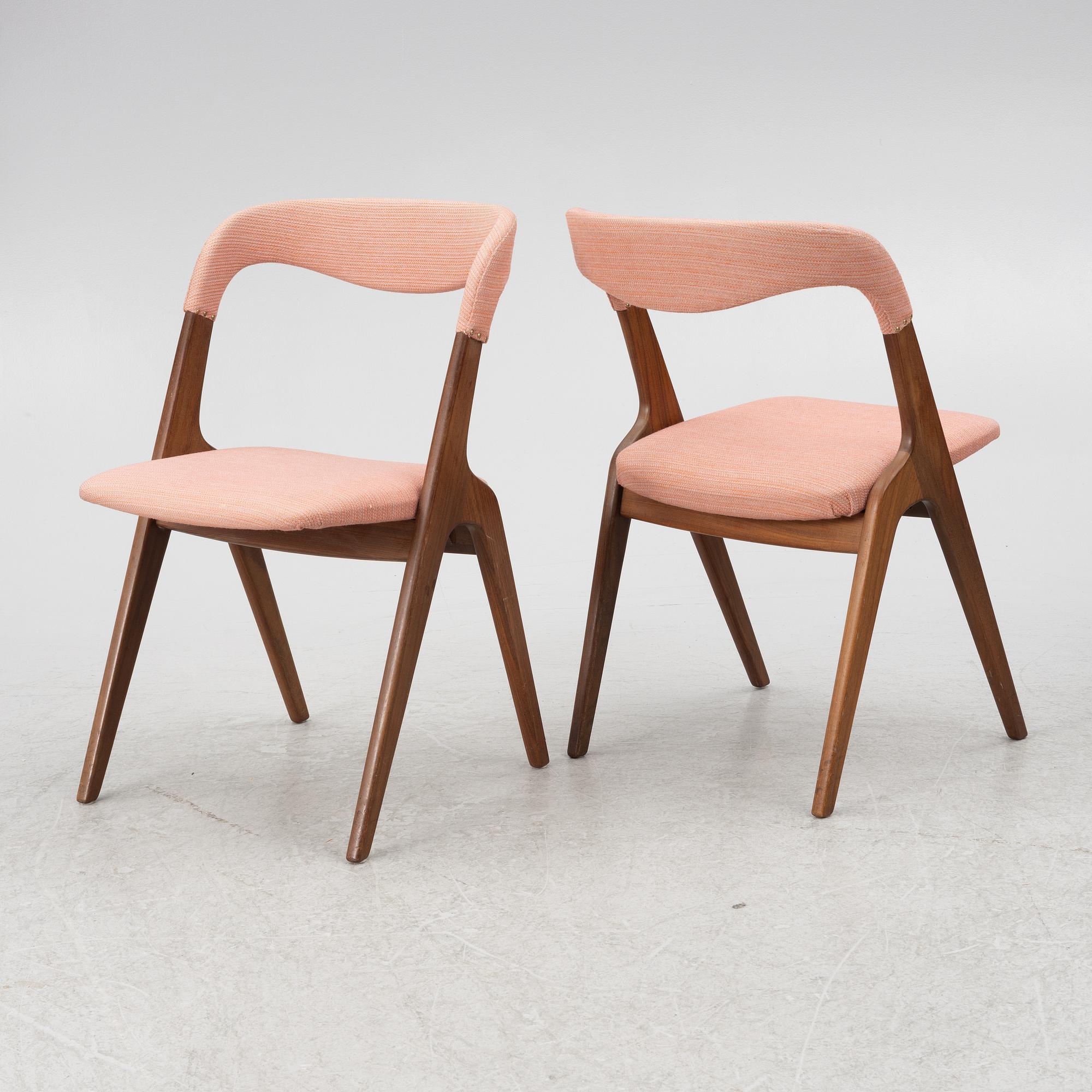 Stolar, 4 st, Danmark, 1950/60-tal.