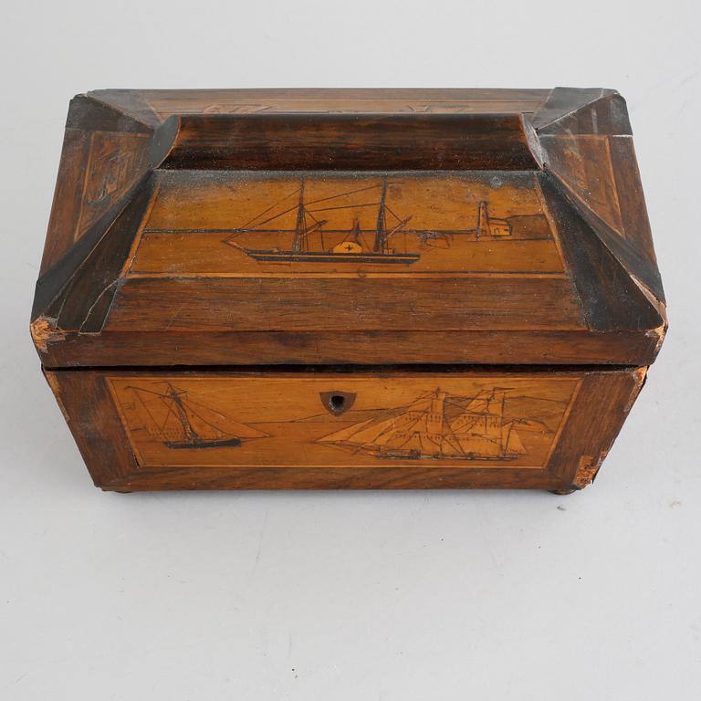 TESKRIN, trä, 1800-tal.