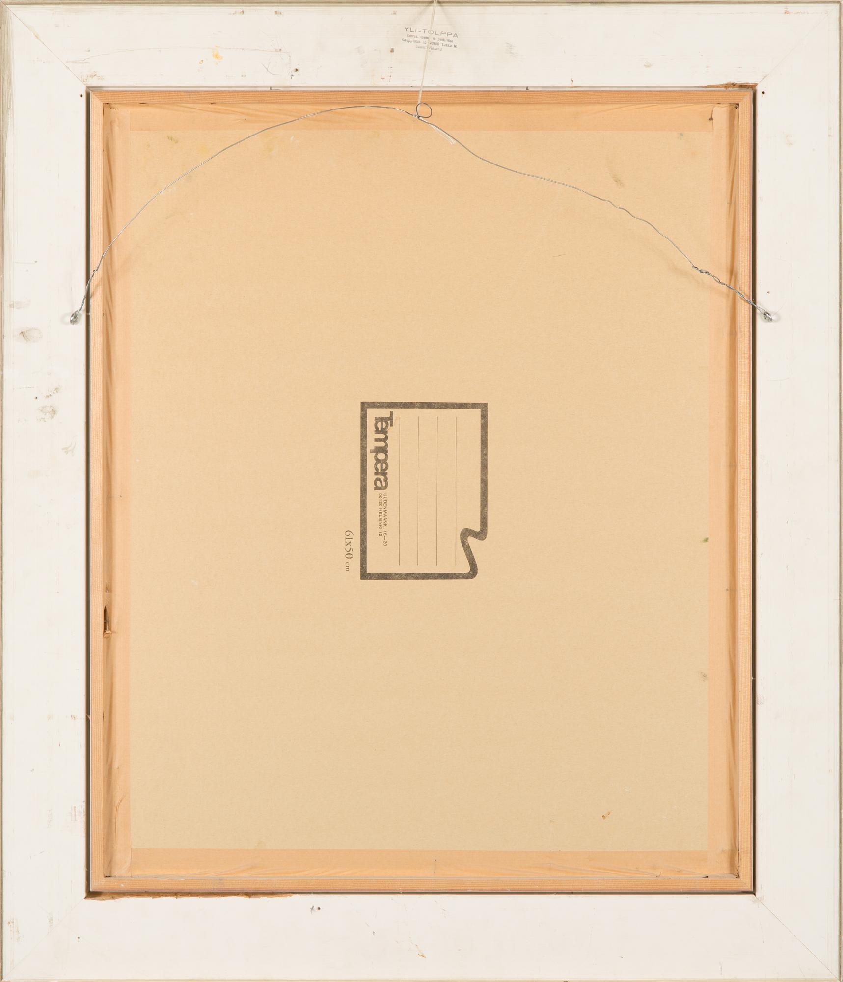 Greta Schalin, olja på duk, signerad och daterad 1982.