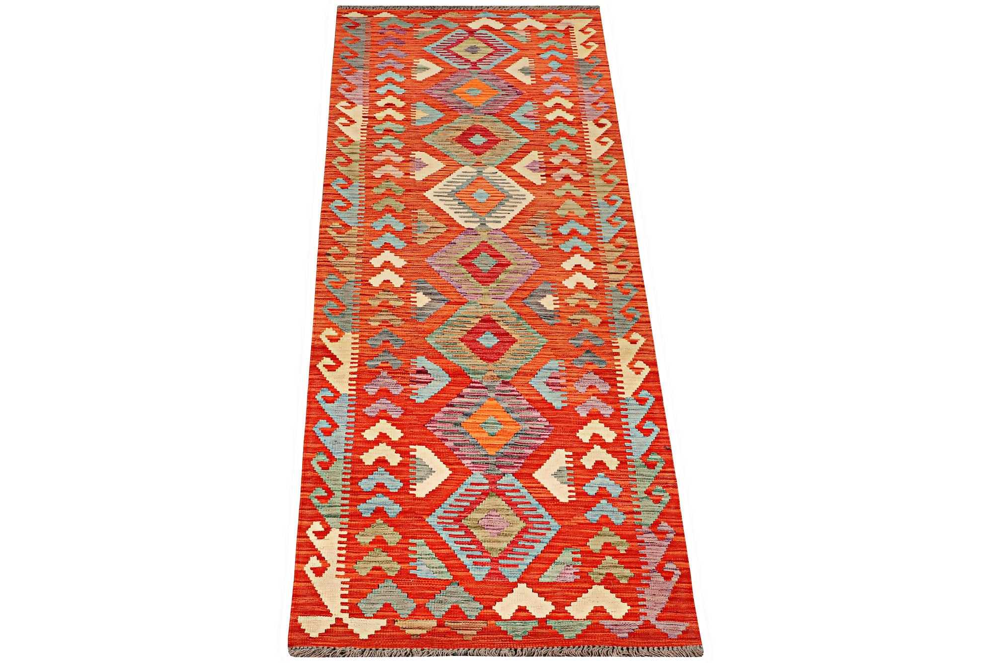 Gallerimatta, Kelim, ca 304 x 84 cm.