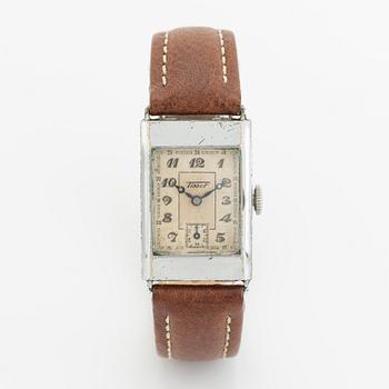 Tissot, "Art Deco", Antimagnetique, wristwatch, 22 x 31,5 (37,5) mm.