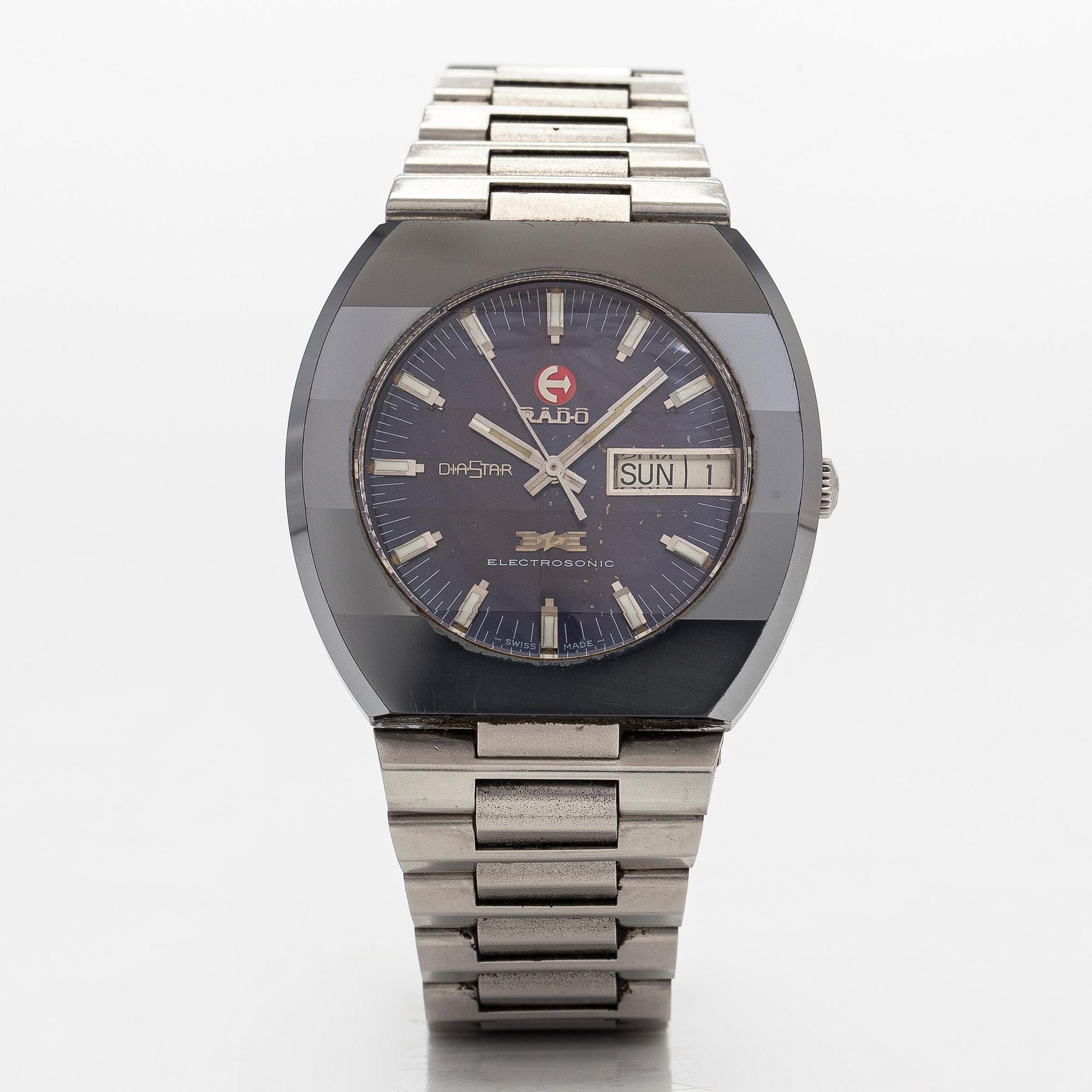 Rado, Diastar, Electrosonic, wristwatch, 38 mm.