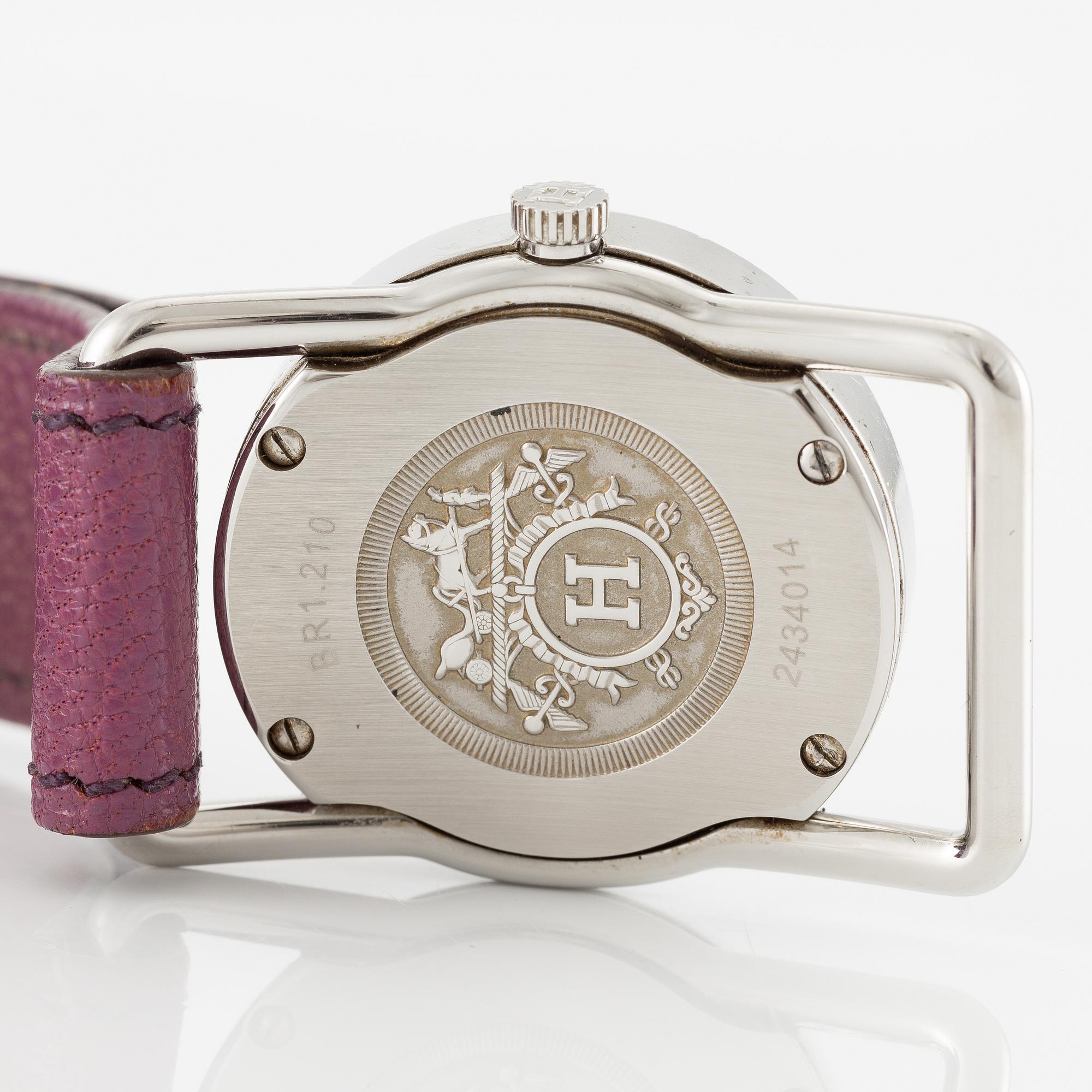 Hermès, "Barenia Rondo", armbandsur, 28 mm.