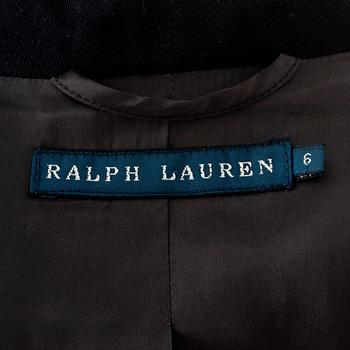 RALPH LAUREN, a navy blue cotton jacket.