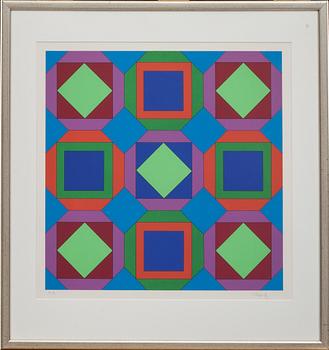 VICTOR VASARELY, färgserigrafi, signerad och numrerad E.A.