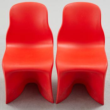 A pair of 'Him & Her' chairs by Fabio Novembre, Caraminia, Italy.