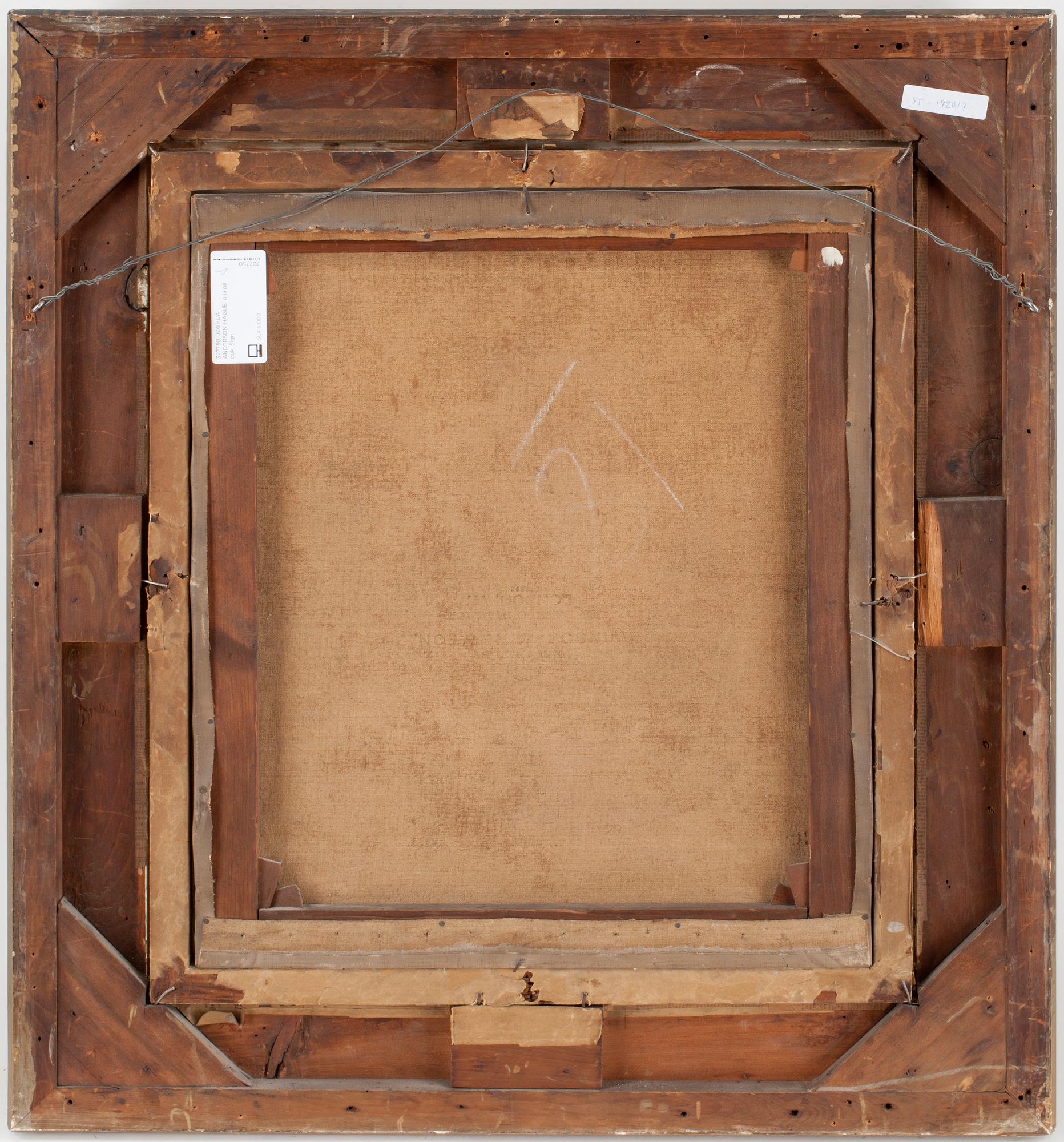 JOSHUA ANDERSON-HAGUE, olja på duk. Sign.