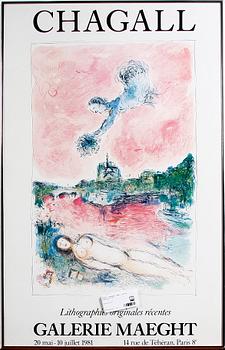 Marc Chagall · CHAGALL, MARC, efter. Affisch.