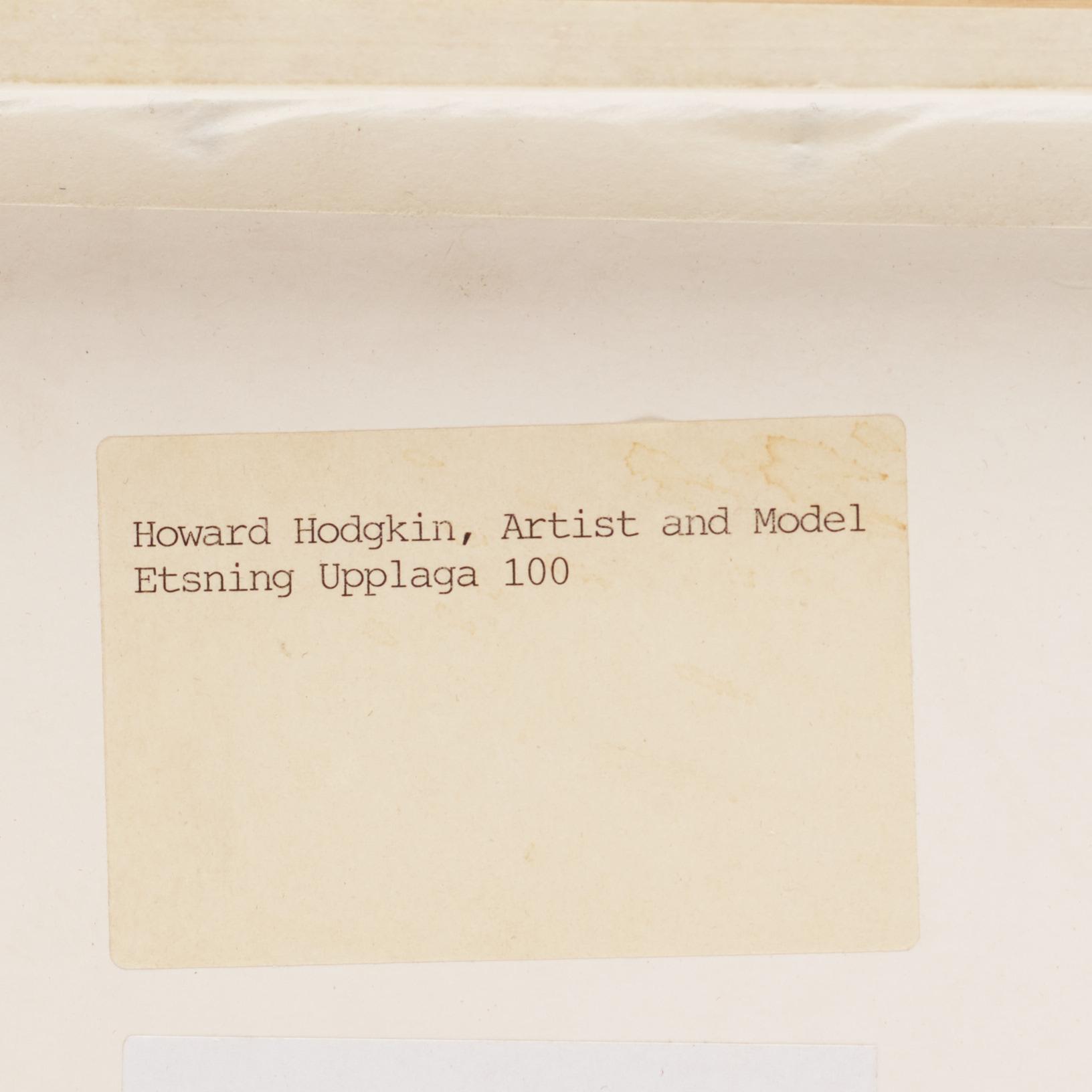 Howard Hodgkin, etsning, 1980. Signerad och daterad.