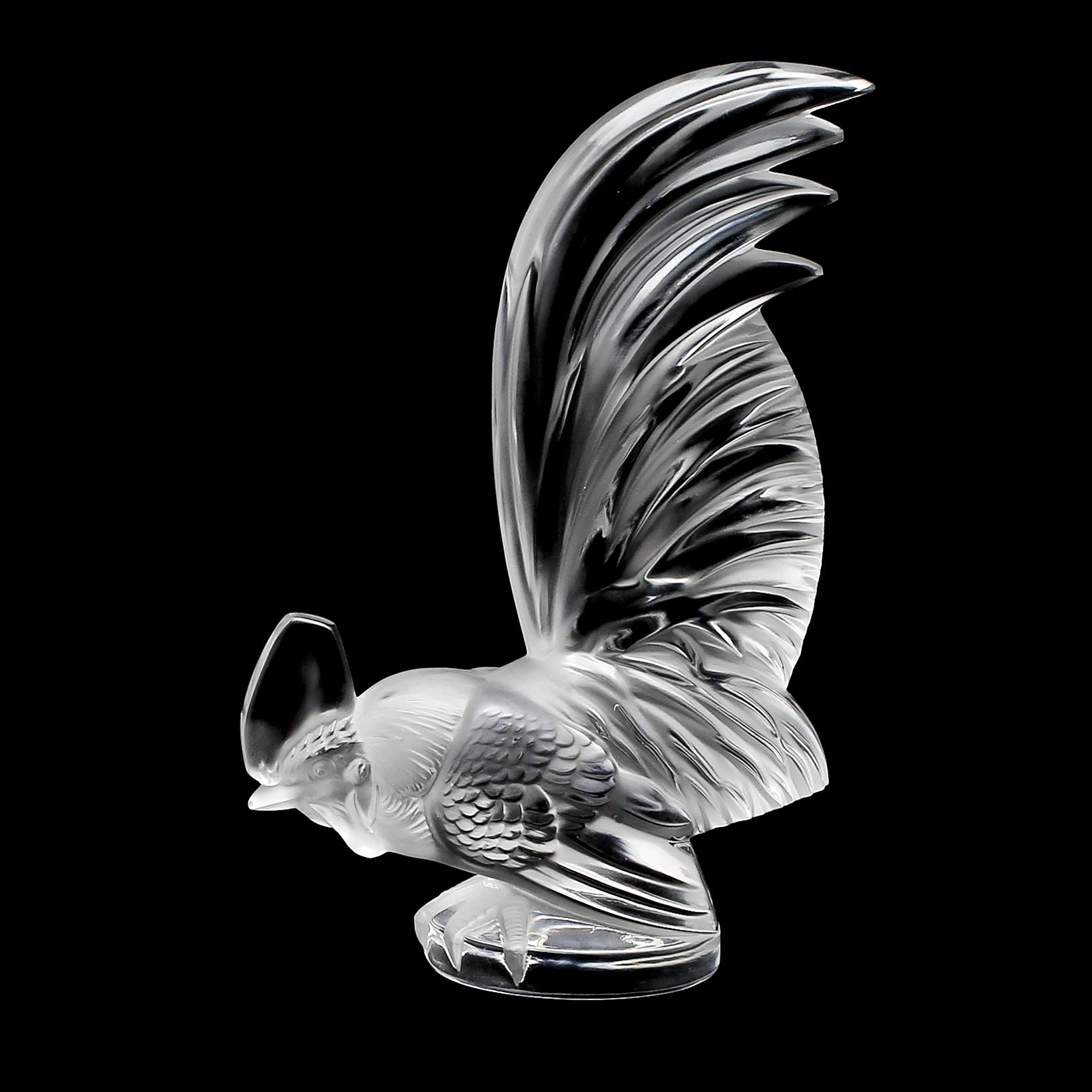 FIGUR, glas, Lalique, 1900-talets andra hälft.