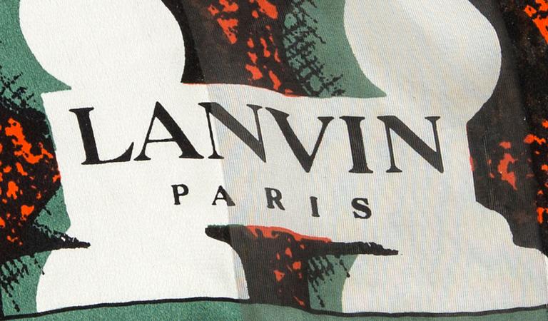 LANVIN, scarf, silke.